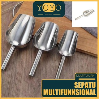 Sendok Sekop Es Batu Stainless Skop Serokan Sekop Stainless Sekop Beras Skop Es Batu Sendok Takar Stainless