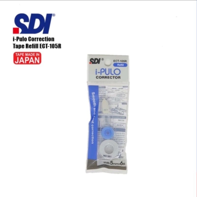 Refill Tipex Paper / เทปลบคําผิด SDI i-Pulo ECT-105R (5mm x 6m)