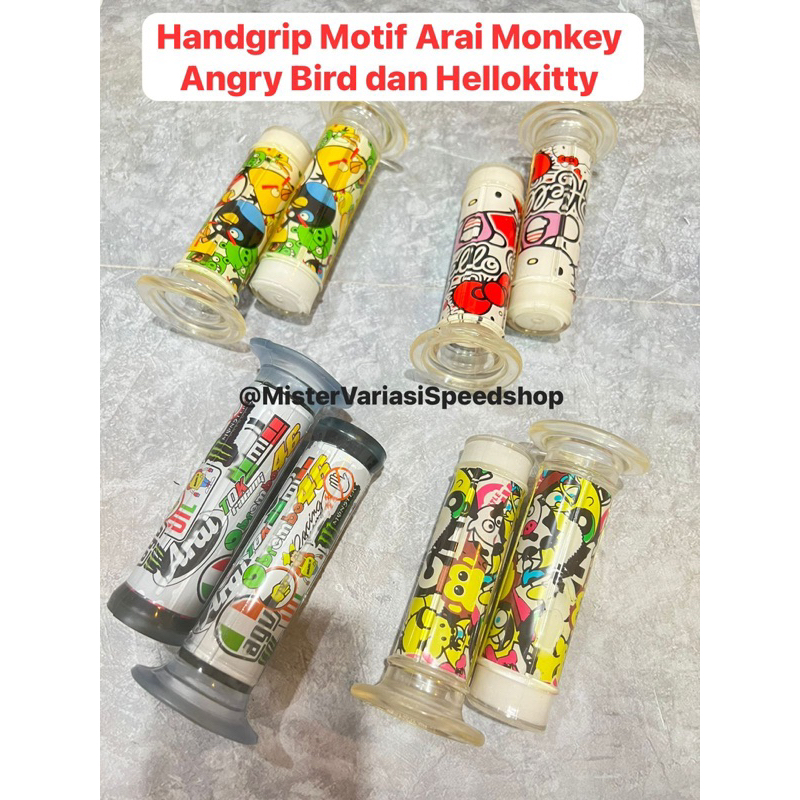 ปลอกแฮนด์ ลายการ์ตูน Arai Angry Bird Hello Kitty Monkey Universal สําหรับใต้กระดูกและรถมอเตอร์ไซด์อัตโนมัติทั้งหมด