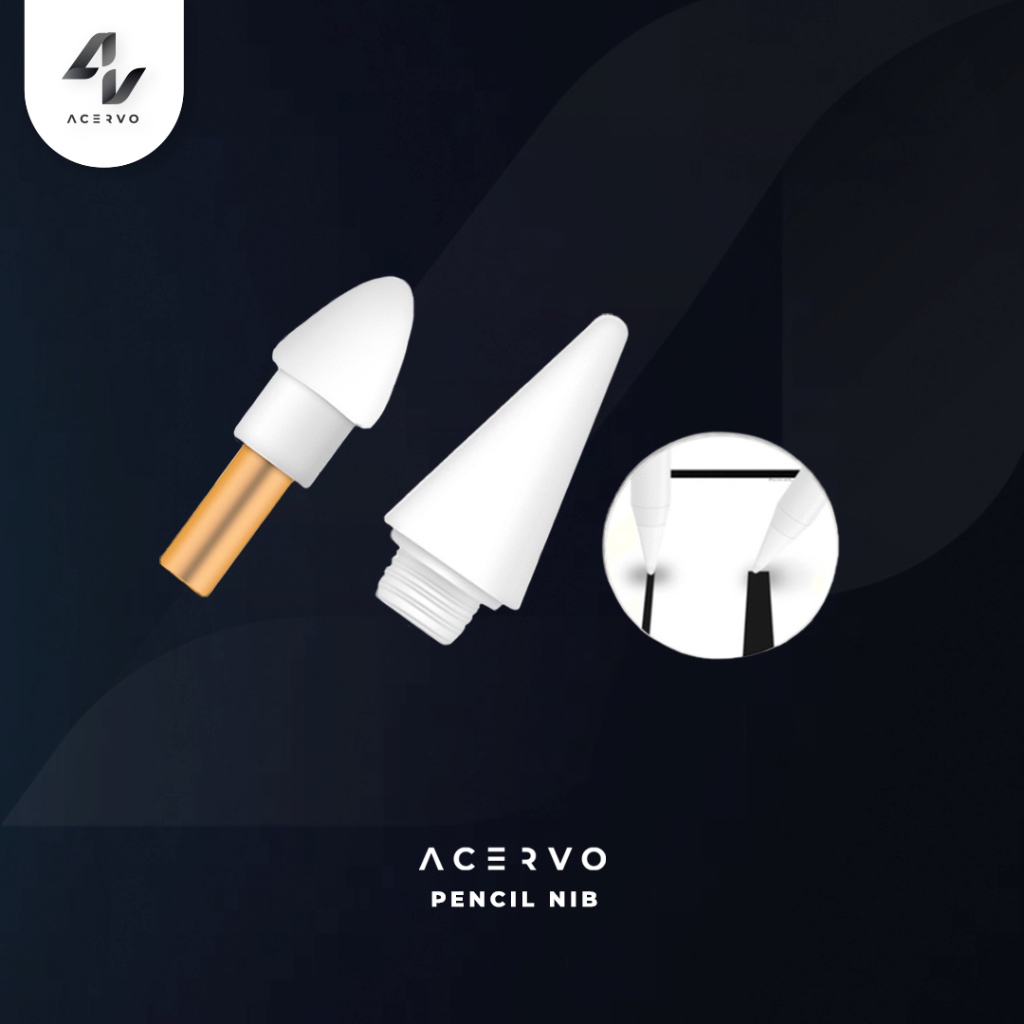 Acervo Pencil Stylus Nib เปลี่ยน 10th / 11th / 12th Gen และ Universal Stylus Pen เข้ากันได้กับ Acerv