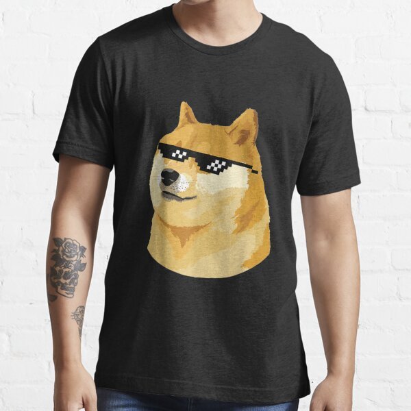 DOGE Crypto Meme Coin Premium Cotton เสื้อยืดเสื้อผ้า
