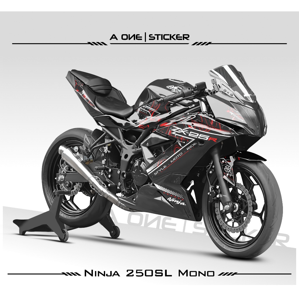 Striping NINJA 250SL MONO MOTIF 18 / สติ๊กเกอร์ / NINJA250RR MONO / 250 / RR MONO / 250RR MONO / DEC