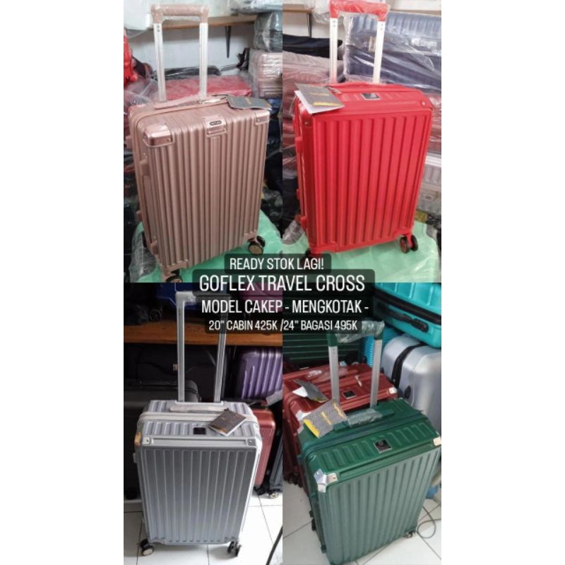 GOFLEX BRAND PREMIUM FIBER HARDCASE SUITABLE / TRAVEL CROSS SIZE 20" INCH CABIN