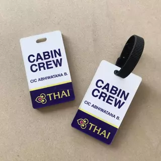 Lugagge Tag Aircrew แท็กกระเป๋าเดินทาง SA Airlines CABIN CREW unOfficial Tag กระเป๋าเดินทางแขวนชื่อที่กําหนดเองซาอุเดีย Air Asia Thai
