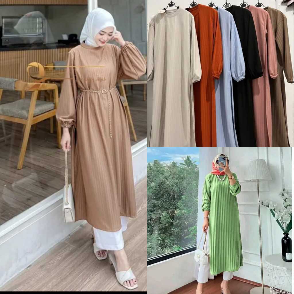 Women& 39;s Long Tunic - Tania Long Premium Hornet Knit Tunic - Women & 39;s Long Side Slit Tunic