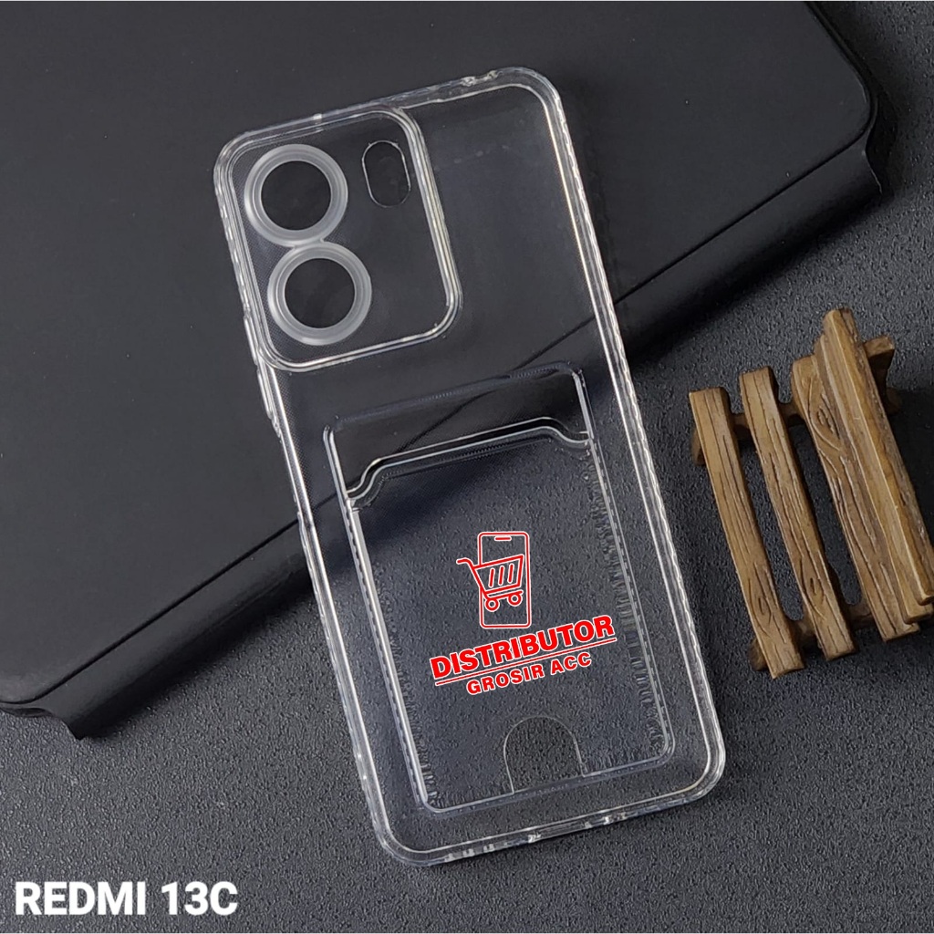 POCO C65 SOFTCASE CARD CASE CLEAR CARD SLOT CASE POCO C65