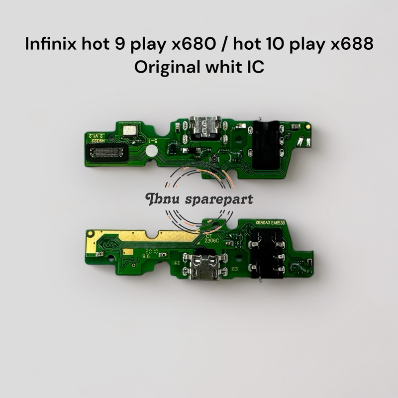 FLEXIBLE CHARGING BOARD INFINIX HOT 9 PLAY X680 / HOT 10 PLAY X688 / HOT 11 PLAY CONECTOR CAS + HF +
