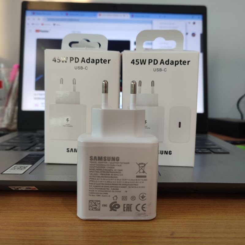 SAMSUNG C TO C 45 WATT หัวชาร์จแบบชาร์จเร็ว