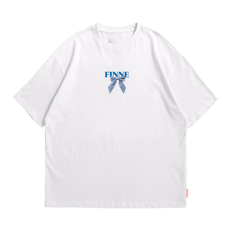 เสื้อยืด Finne ริบบิ้น สีขาว