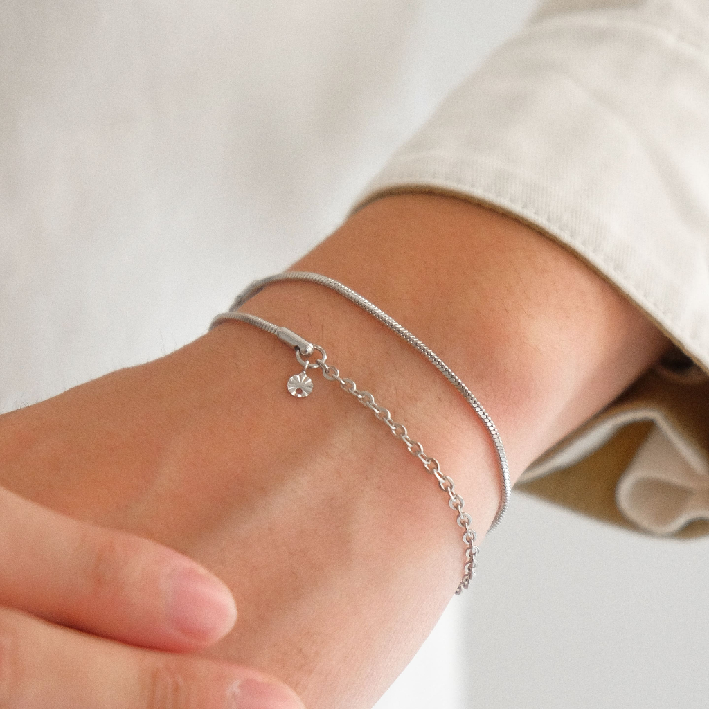 Arnaé Archive Asterisk Double Tour Bracelet Unisex Premium Stainless Steel Anti-Rust Bracelet