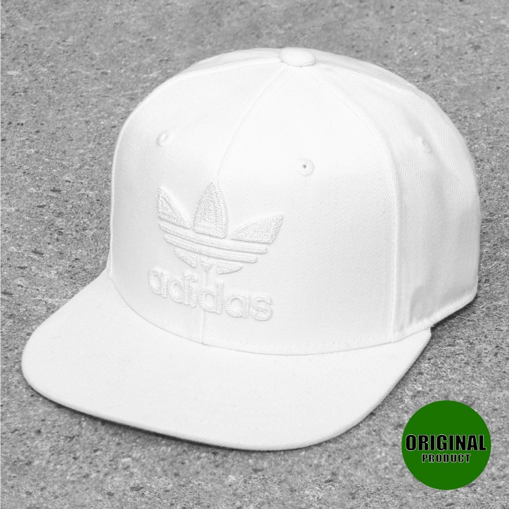 Adidas หมวก Original Snapback โลโก ้ เย ็ บปักถักร ้ อย Original แฟชั ่ นผู ้ ชายผู ้ หญิง Unisex Sporty 160