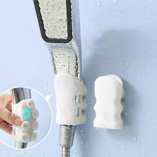 Gantungan Kepala Shower tempel Perekat kepala shower holder Silikon SILICON /Tempelan Gantungan Holder Gagang Shower Selang Kran Air Silicon / Perekat kepala shower silikon holder kamar mandi tempel dinding gurita bathroom dekorasi serbaguna
