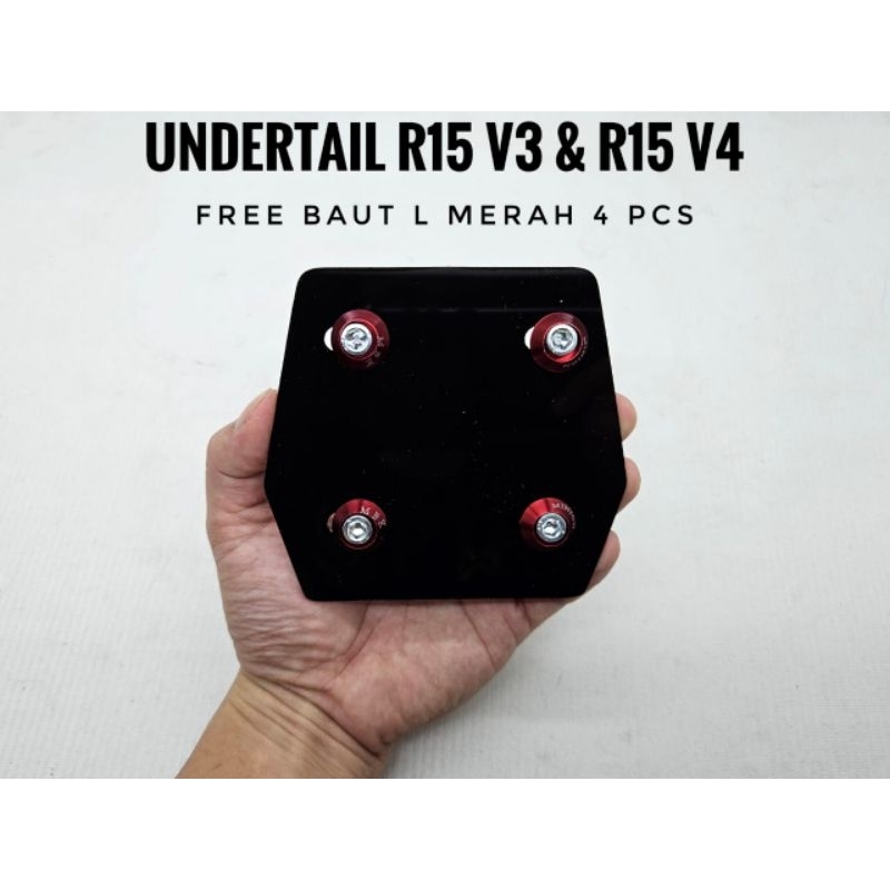 ฝาครอบใต้หาง R15 V3 V4 วัสดุอะคริลิค 3 Milli หนาฟรี 4 สลักเกลียว - รูปที่ 3