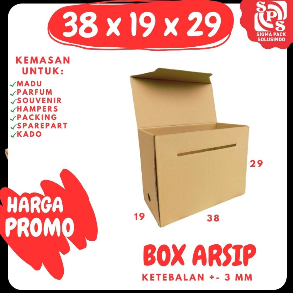 Fixing Box 38x19x29 Plain Archive File Box Office Document Archive Box