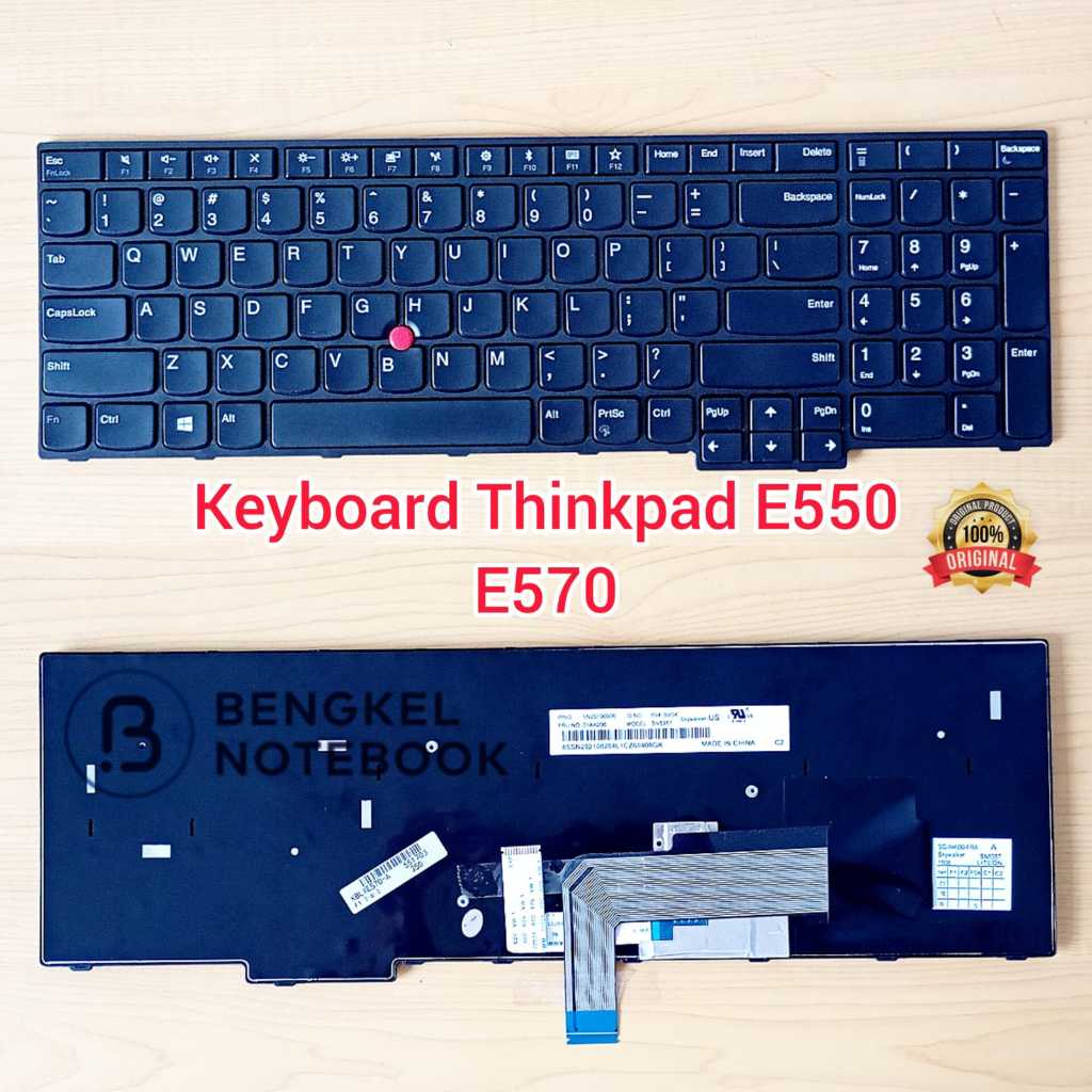 แป้นพิมพ์ Thinkpad E550 E550C E555 E560 E565 E570 E570C E575 01AX160 01AX200