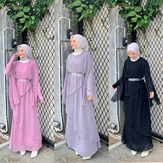 Kaluna Dress Ceruty Premium Ootd Kondangan Seragam Bridesmaid Prewed