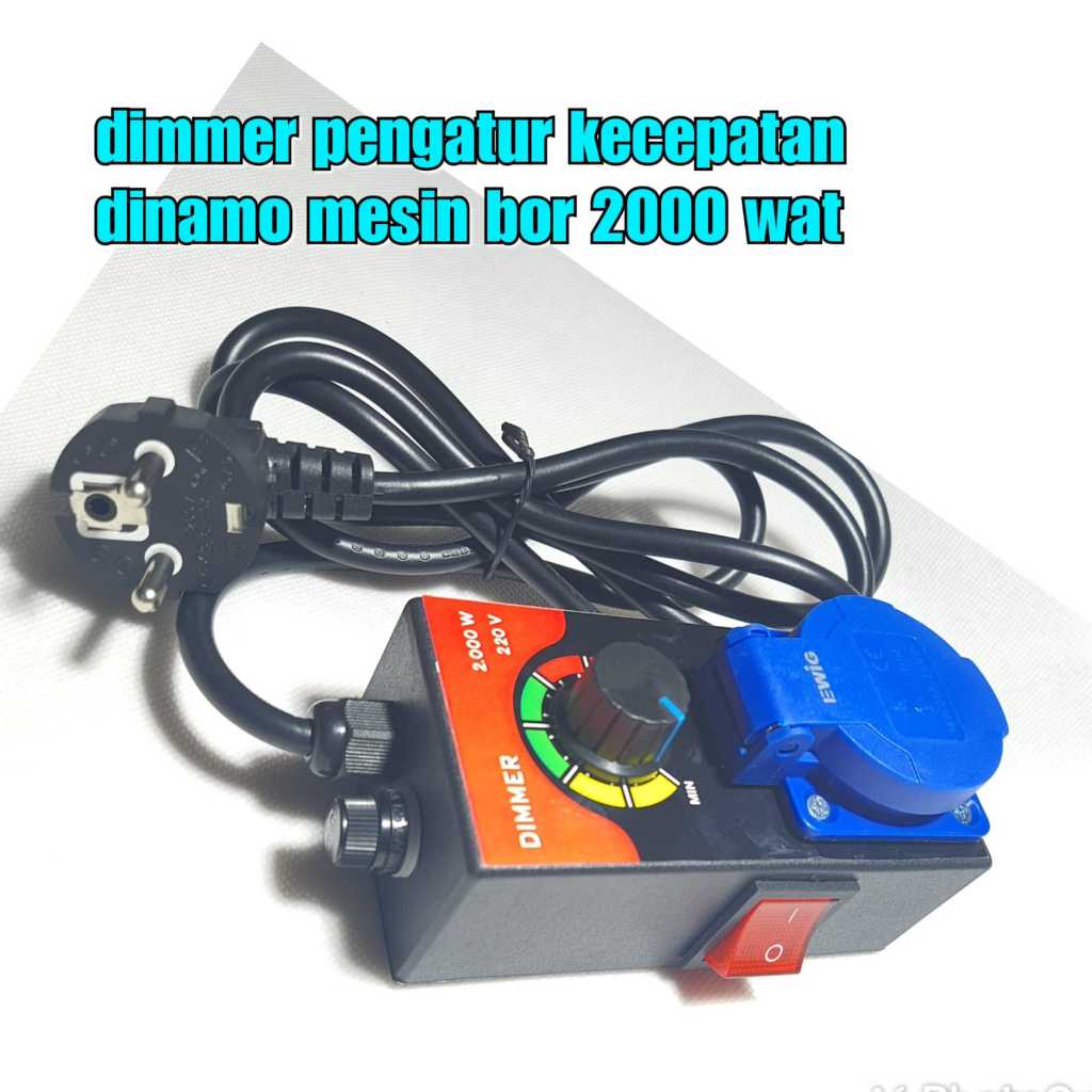 Mesin DIMMER 2000 WATT AC light DIMMER ควบคุมความเร็วพัดลมเจาะเครื่องบด