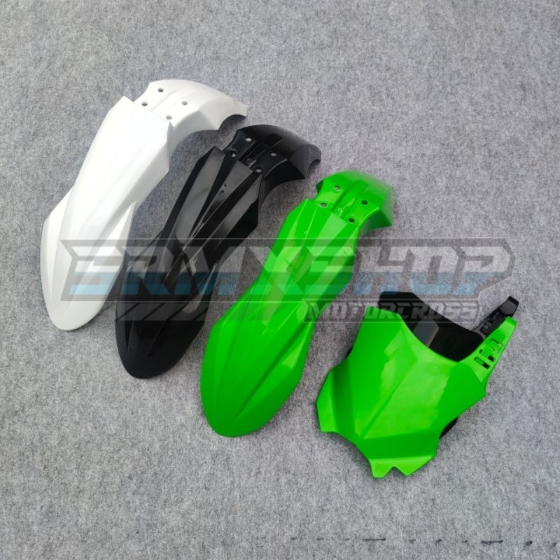 บังโคลนหน้าและกระดานตัวเลข kx 250 kx 450 และบอร์ดเบอร์ kx 250 kx 450