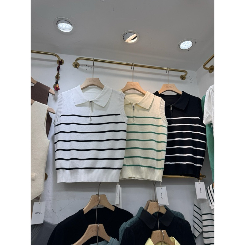 CN168 - 9992 KNITT COLLAR TOP IMPORT CHINA