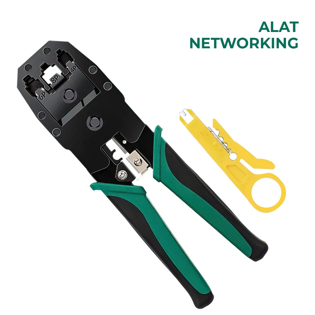 Allefix RJ45 LAN เครือข่าย Crimping เครื่องมือคีม 8P 6P 4P CAT5 CAT6 3 หลุม - OB-315