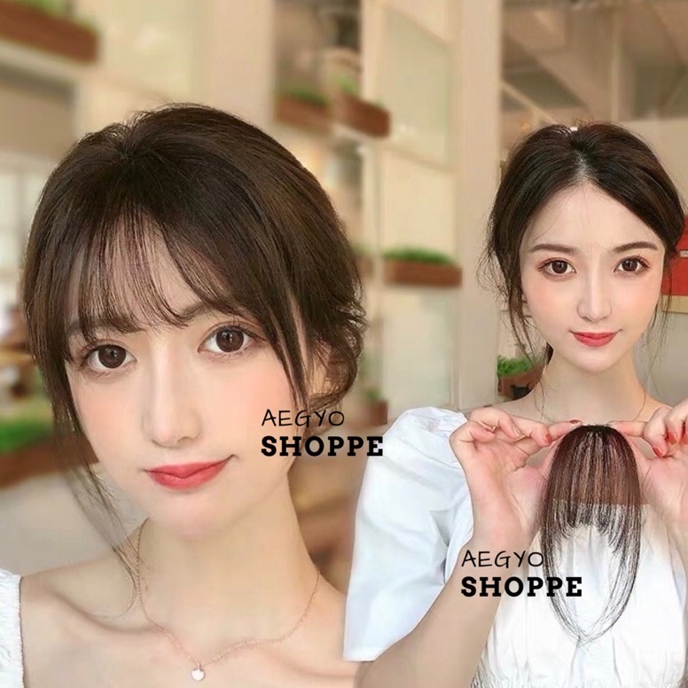 DIRECT ATC เกาหลี bangs HUMAN HAIR จริงผม bangs คลิป bangs ปลอม bangs วัสดุจริงผม phh