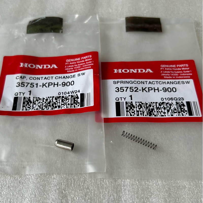 Punch + Neutral Contact Switch Spring Karisma Revo Supra CB/CBR/CRF150 Sonic Verza Ori AHM 35751KPH9