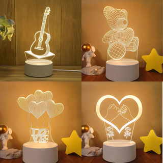 LAMPU MEJA AESTHETIC KOREA HIAS RUANG MAKAN TAMU KAMAR TIDUR LED KARAKTER LUCU COLOK USB ESTETIK