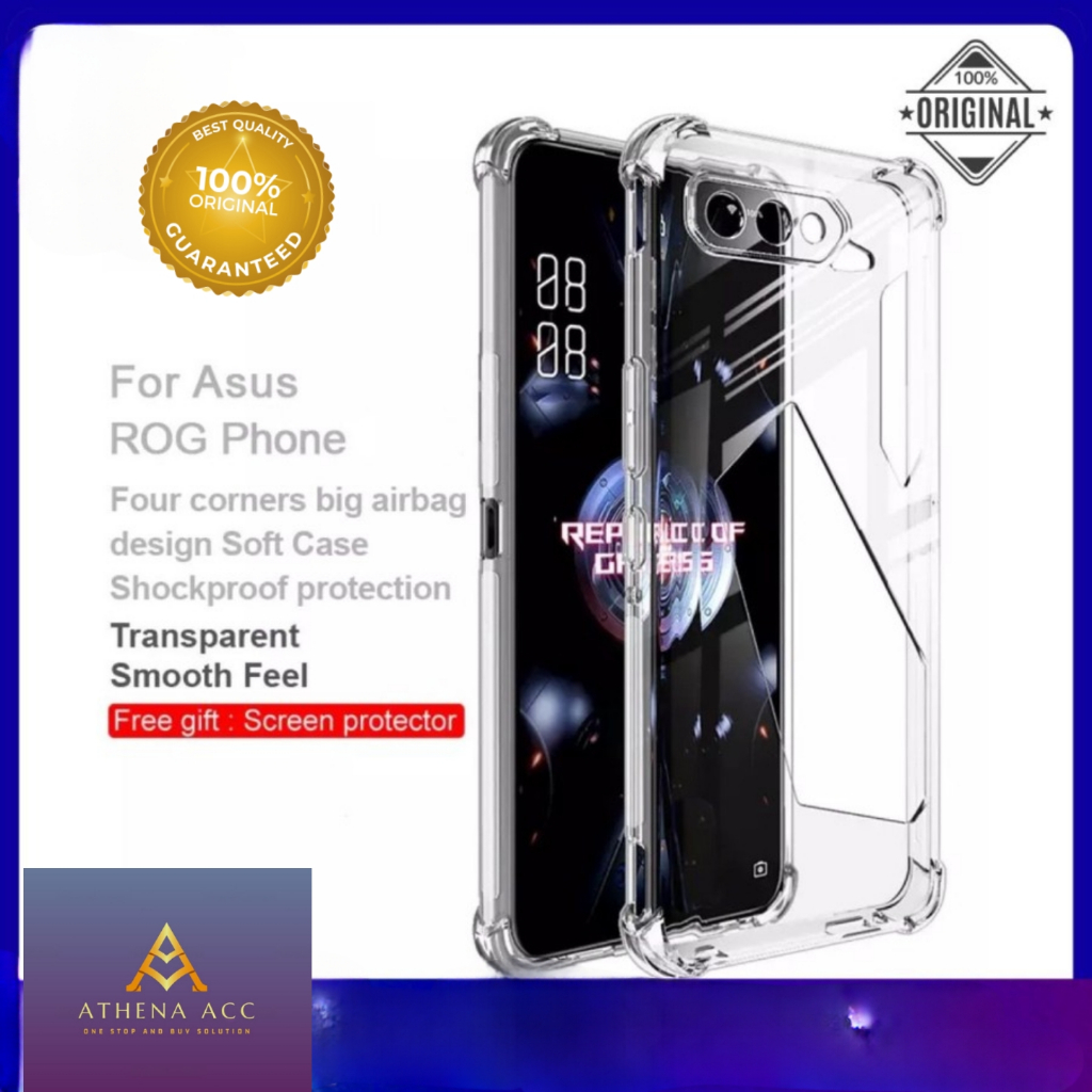 Asus Rog Phone 2/3/5s/Ultimate/Pro Frost Clear Soft Case ต้นฉบับ