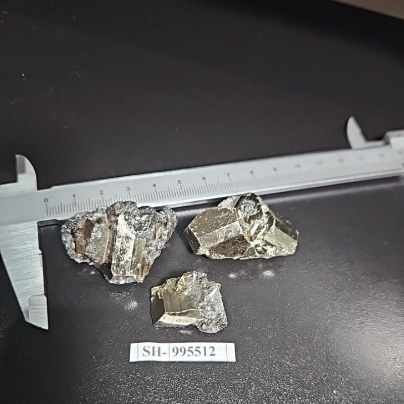 Golden PYRITE CUBE CLUSTER พร้อม GALENA ของแท้ STONE