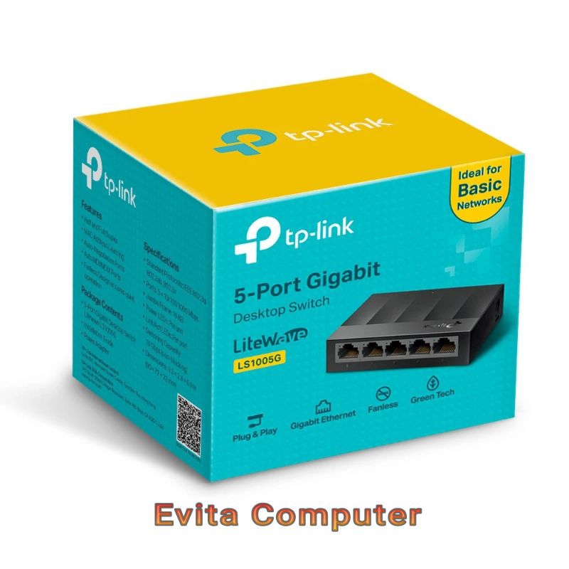 HUB SWITCH TP-LINK 5 PORT LS1005G GIGABIT