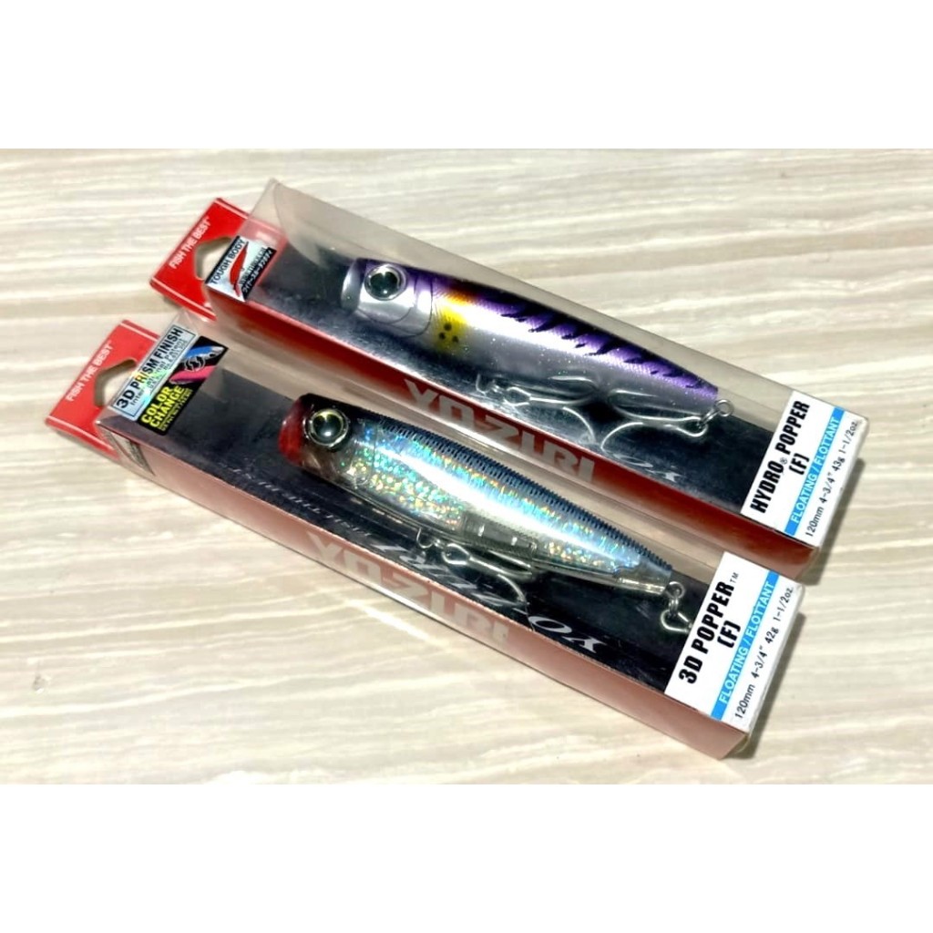 Yo-zuri Yozuri 3D Hydro Popper Lure Package 120MM 40GR