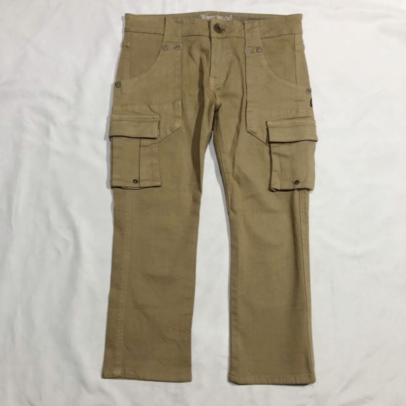 Westwood Outfiters Brown Cargo Jeans 7/8 Shortpants CC80