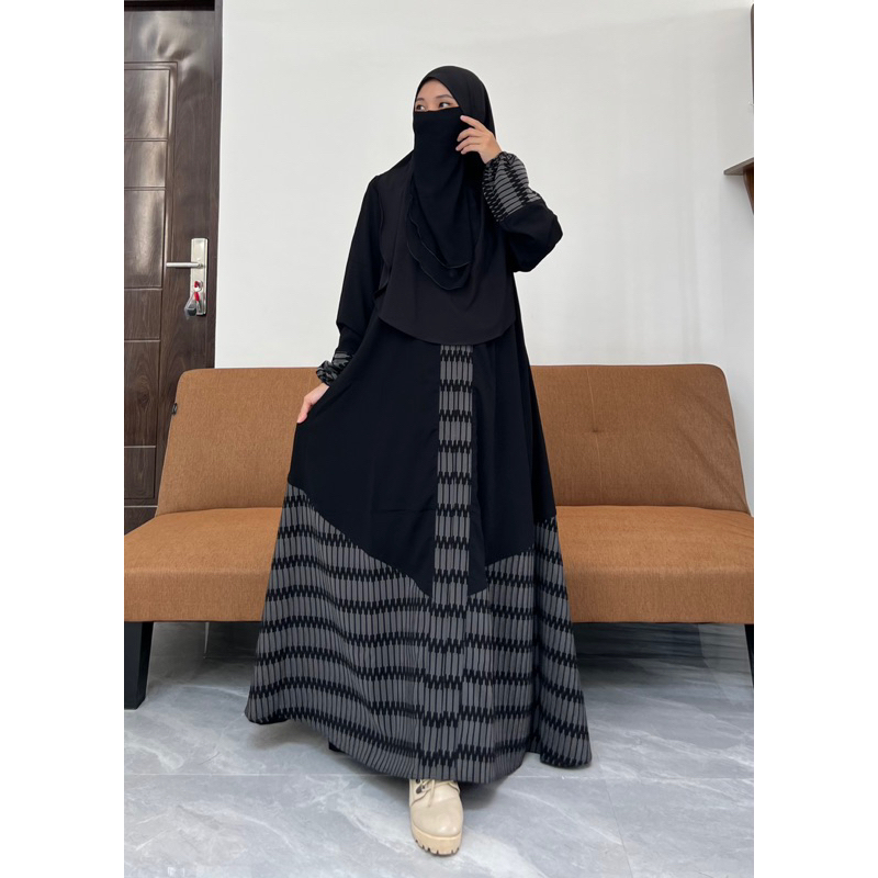 Lokal ล่าสุด ABAYA AFIYA LOCAL SAUDI GAMIS TYPICAL OF TEMBORO