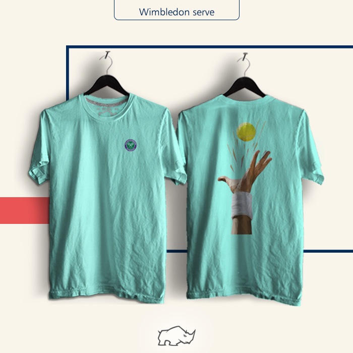 เสื้อยืด The Championships Tennis Wimbledon บริการเล่น เสื้อยืดทัวร์นาเมนต์ Tennis