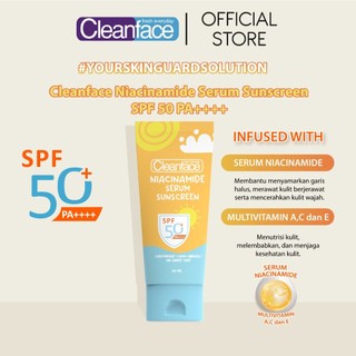 Purbasari Cleanface Niacinamide Serum Sunscreen Spf 50 Tube