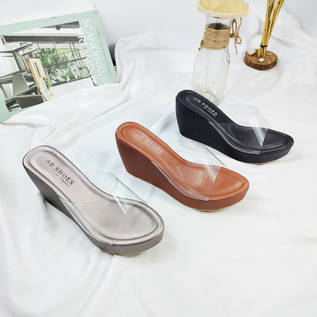 Ab Sandals Wedges Women Mika Premium Super Soft 8cm