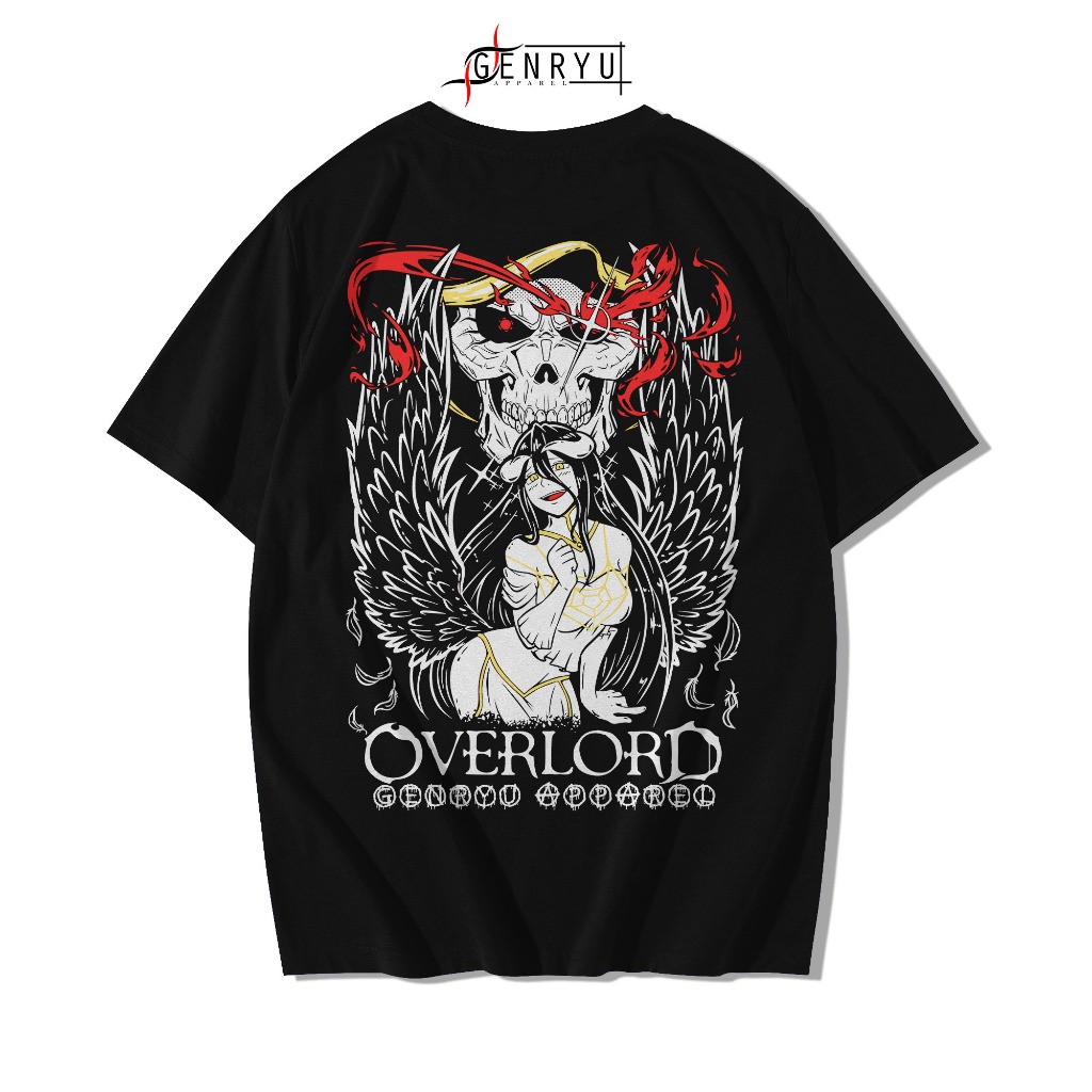 Genryu Albedo Overlord Anime Overlord เสื้อยืดผ้าฝ้าย Combed 24s