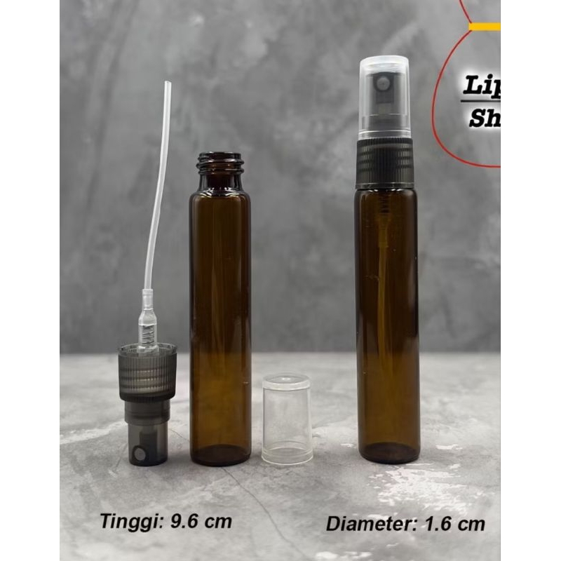 Uk GLASS BOTTLE 10 ML AMBER SPRAY BOTTLE PERFUME BOTTLE
