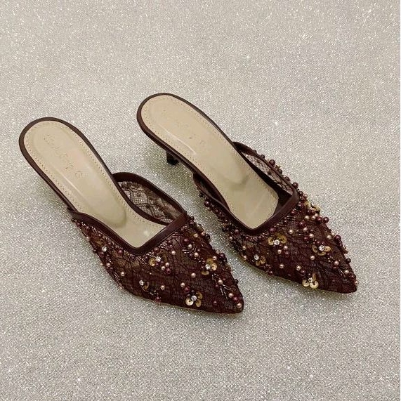 MEIRA BURGUNDY WEDDING SHOES WEDDING SHOES PARTY SHOES