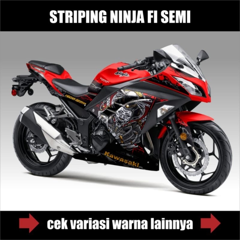 Striping Ninja 250 Fi Semifull Variation 01/Decal Sticker Ninja Fi 250/Sticker Ninja 250 Fi