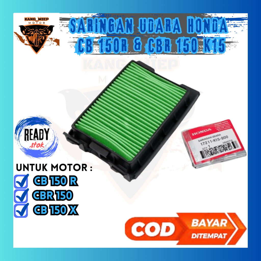 กรองอากาศมอเตอร์ไซค์ Honda CB 150R / CBR 150 - CBR 150 K15 กรองอากาศมอเตอร์ไซค์