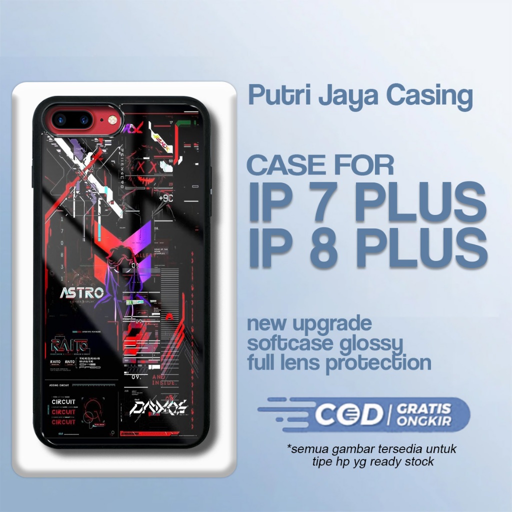 เคส Ip 7 plus / ip 8 plus ล่าสุด - Xiaomi Ip 7 plus / ip 8 plus - Cute Art Motif - Premium Glossy Ha