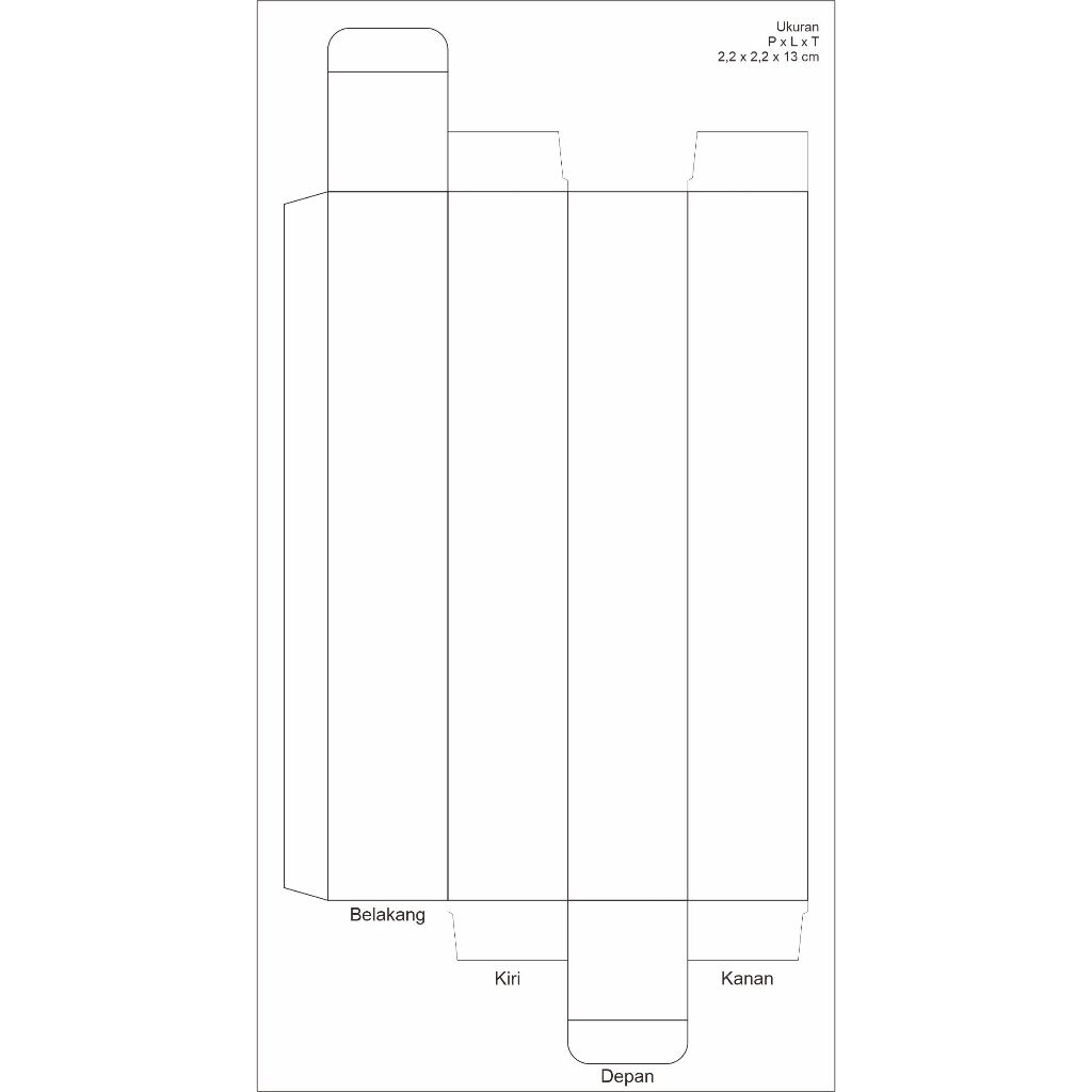 กล่องแบบกําหนดเอง / กล่องสีเต็ม / กล่องพิมพ์ Size L x W x H = 2.2 x 2.2 x 13 ซม.