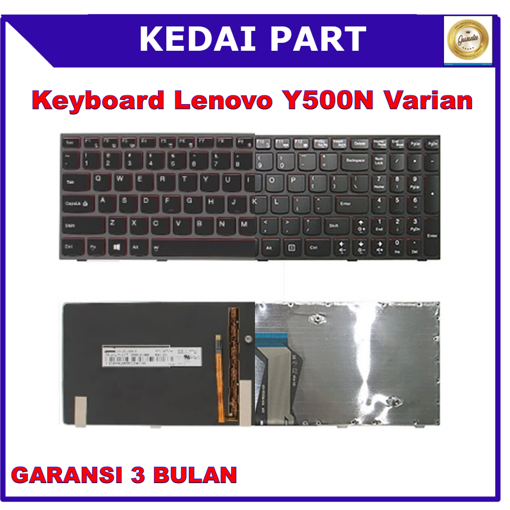 Lenovo Ideapad Y500 Y500N Y500NT Y500S Y510 Y510P Y590 Y590N Y590P Backlight Backlite คีย์บอร์ด