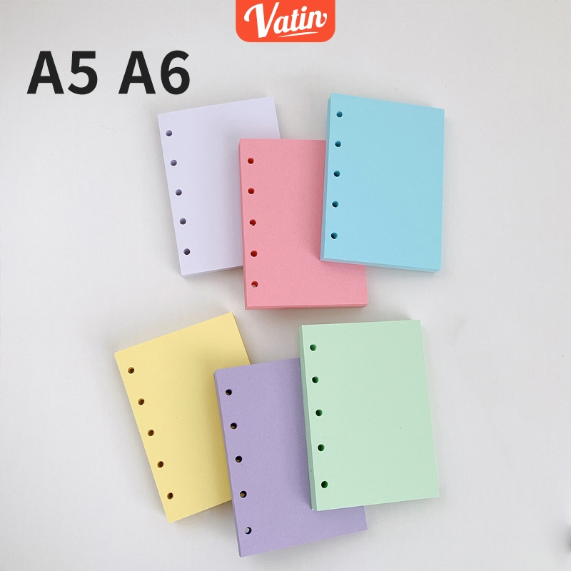 Rinng Notebook Refill/Loose leaf File Paper Refill A6 A56ring 6 รูสําหรับ Binder Multiring-Vatin_Sho