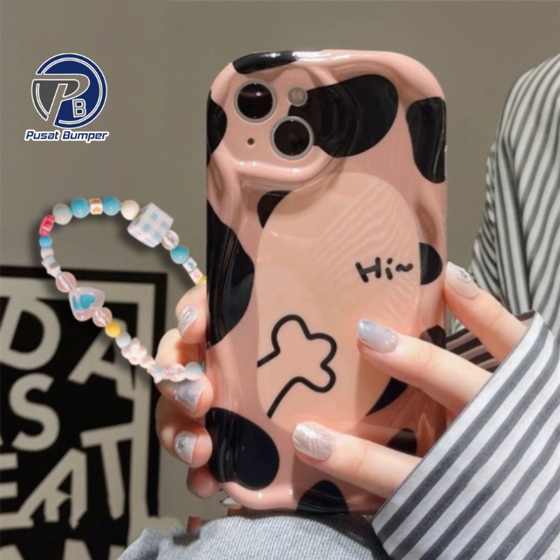 GL038 กรณีพรีเมี่ยม Melting Hi สร้อยข้อมือ Softcase/ปลอก Hp สําหรับ Oppo A5 5G 2025 A5i PRO A74 A95 