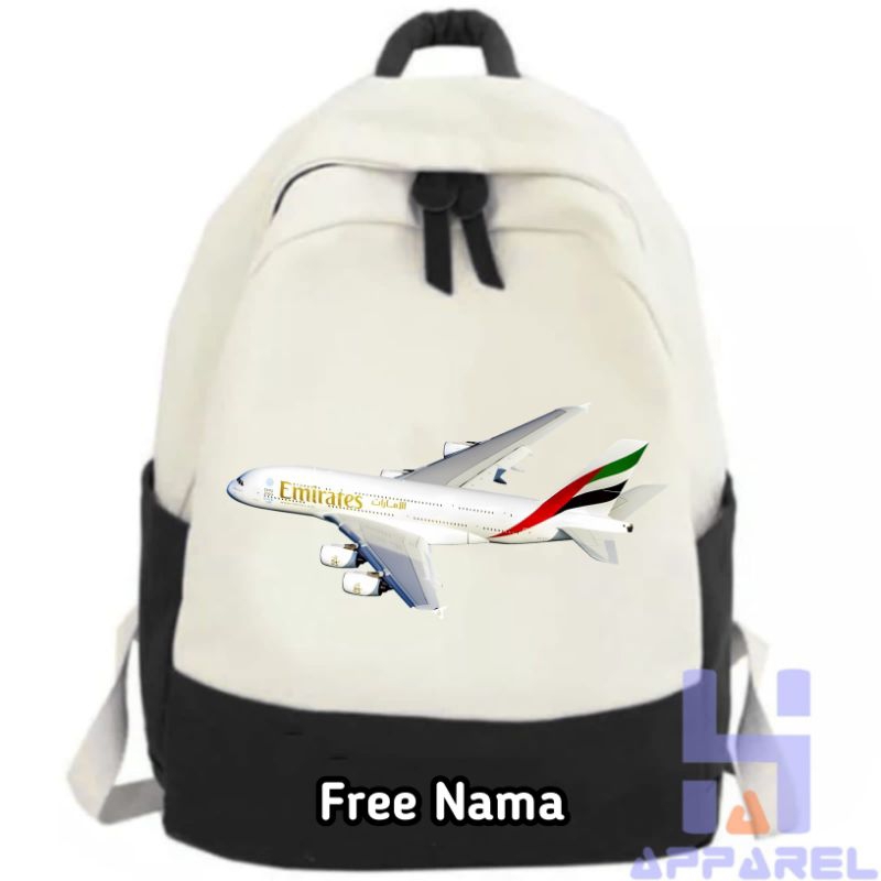 AIRBUS A380 EMIRATES AIRCRAFT KIDS BACKPACK