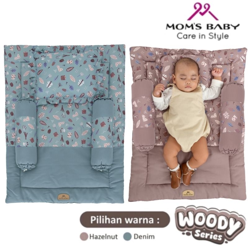 Moms Baby Pillow Bolster + ชุดที่นอนเด็ก Woody Series