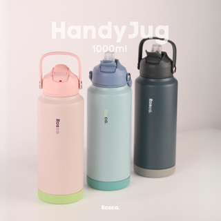Rosca HandyJug Tumbler Stainless 1 Liter Botol Minum 1 Liter Tahan Panas / Dingin Portable Stainless Steel Tumblr