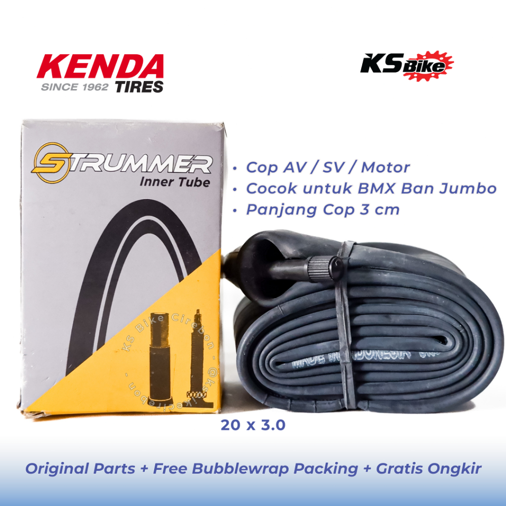 ยางในจักรยาน Kenda 20x3.0 Jumbo Cop AV SV รถจักรยานยนต์ Kenda Strummer ยางรถจักรยาน BMX เด็ก Mini KS